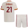 AS Roma Dybala 21 Fodboldtrøjer Børn Udebane 2026-27 Kort ærmer