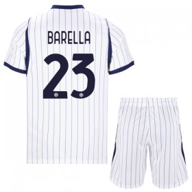 Inter Milan Barella 23 Fodboldtrøjer Børn Udebane 2026-27 Kort ærmer