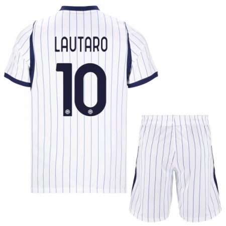 Inter Milan Lautaro 10 Fodboldtrøjer Børn Udebane 2026-27 Kort ærmer