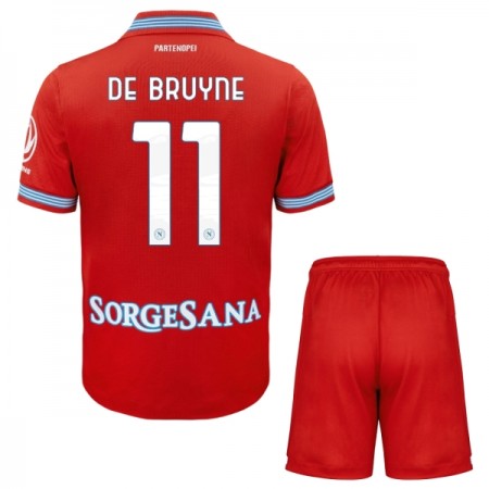 Napoli De Bruyne 11 Fodboldtrøjer Børn Tredje 2026-27 Kort ærmer