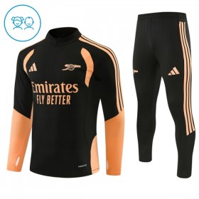 Arsenal Børn Trænings Sweatshirt Sort Kvart-Zip 2026-27