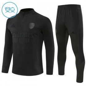 Arsenal Børn Trænings Sweatshirt Sort Kvart-Zip 2026-27