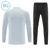 Barcelona Børn Trænings Sweatshirt Hvid Kvart-Zip 2026-27