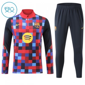 Barcelona Børn Trænings Sweatshirt Rød Kvart-Zip 2026-27