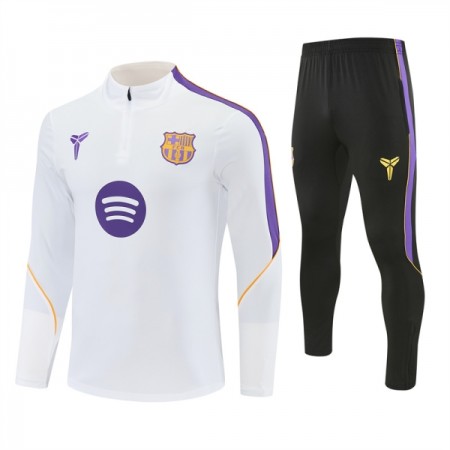 Barcelona Trænings Sweatshirt Hvid Kvart-Zip 2026-27