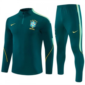 Brasilien Trænings Sweatshirt Grøn Kvart-Zip 2026-27
