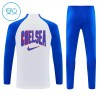 Chelsea Børn Trænings Sweatshirt Hvid Kvart-Zip 2026-27