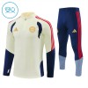 FC Bayern München Børn Trænings Sweatshirt Hvid Kvart-Zip 2026-27
