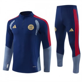 FC Bayern München Trænings Sweatshirt Blå Kvart-Zip 2026-27