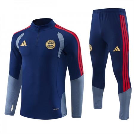 FC Bayern München Trænings Sweatshirt Blå Kvart-Zip 2026-27 FC Bayern München Trænings Sweatshirt Blå Kvart-Zip 2026-27