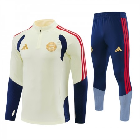 FC Bayern München Trænings Sweatshirt Hvid Kvart-Zip 2026-27