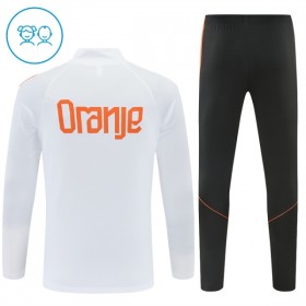 Holland Børn Trænings Sweatshirt Hvid Kvart-Zip 2026-27
