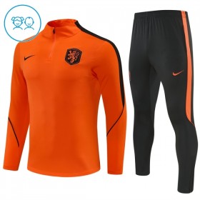 Holland Børn Trænings Sweatshirt Orange Kvart-Zip 2026-27