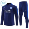 Inter Milan Børn Trænings Sweatshirt Blå Kvart-Zip 2026-27 Inter Milan Børn Trænings Sweatshirt Blå Kvart-Zip 2026-27