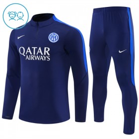 Inter Milan Børn Trænings Sweatshirt Blå Kvart-Zip 2026-27