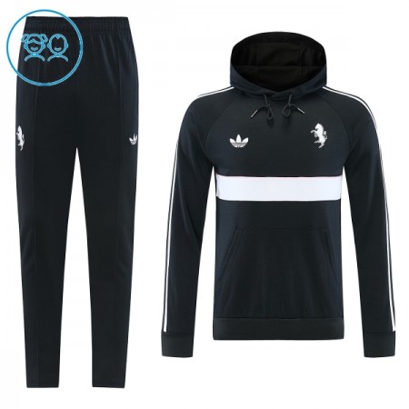 Juventus Hoodie Børn Trænings Sweatshirt Sort 2026-27 Juventus Hoodie Børn Trænings Sweatshirt Sort 2026-27