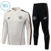 Manchester City Børn Trænings Sweatshirt Grå Kvart-Zip 2026-27