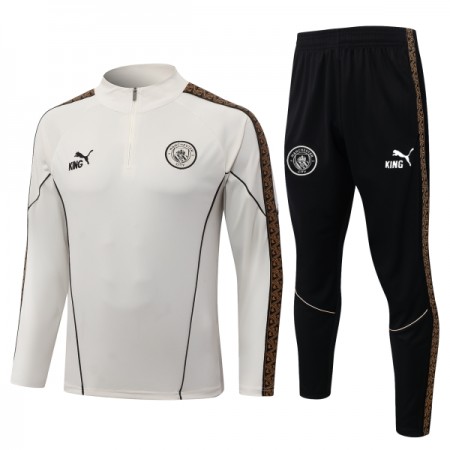 Manchester City Trænings Sweatshirt Grå Kvart-Zip 2026-27