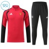 Manchester United Børn Trænings Sweatshirt Rød Kvart-Zip 2026-27
