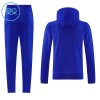 Manchester United Hoodie Børn Trænings Sweatshirt Blå 2026-27
