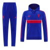 Manchester United Hoodie Trænings Sweatshirt Blå 2026-27