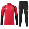 Manchester United Trænings Sweatshirt Rød Kvart-Zip 2026-27