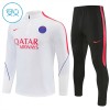 Paris Saint-Germain PSG Børn Trænings Sweatshirt Hvid Kvart-Zip 2026-27