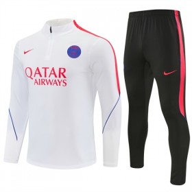 Paris Saint-Germain PSG Trænings Sweatshirt Hvid Kvart-Zip 2026-27