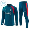 Portugal Børn Trænings Sweatshirt Blå Kvart-Zip 2026-27