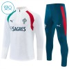 Portugal Børn Trænings Sweatshirt Hvid Kvart-Zip 2026-27