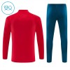 Portugal Børn Trænings Sweatshirt Rød Kvart-Zip 2026-27