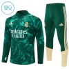 Real Madrid Børn Trænings Sweatshirt Grøn Kvart-Zip 2026-27