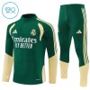 Real Madrid Børn Trænings Sweatshirt Grøn Kvart-Zip 2026-27