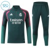 Real Madrid Børn Trænings Sweatshirt Grøn Kvart-Zip 2026-27