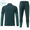 Real Madrid Børn Trænings Sweatshirt Grøn Kvart-Zip 2026-27