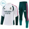 Real Madrid Børn Trænings Sweatshirt Hvid Kvart-Zip 2026-27