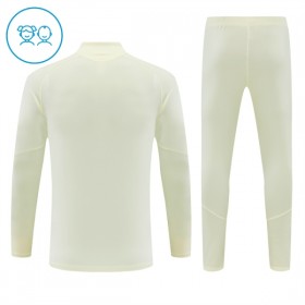 Real Madrid Børn Trænings Sweatshirt Hvid Kvart-Zip 2026-27