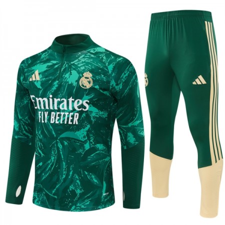 Real Madrid Trænings Sweatshirt Grøn Kvart-Zip 2026-27