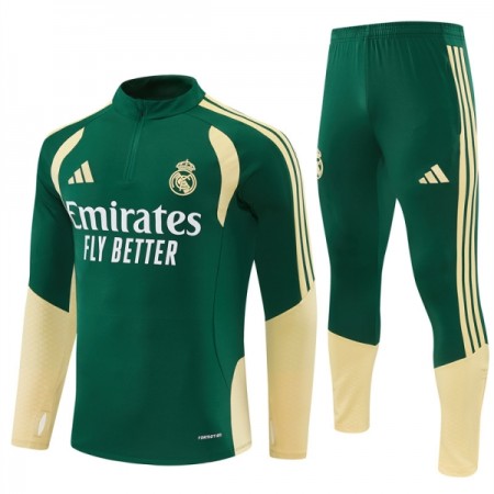 Real Madrid Trænings Sweatshirt Grøn Kvart-Zip 2026-27