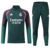 Real Madrid Trænings Sweatshirt Grøn Kvart-Zip 2026-27