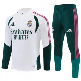 Real Madrid Trænings Sweatshirt Hvid Kvart-Zip 2026-27