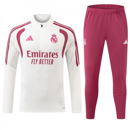 Real Madrid Trænings Sweatshirt Hvid Kvart-Zip 2026-27