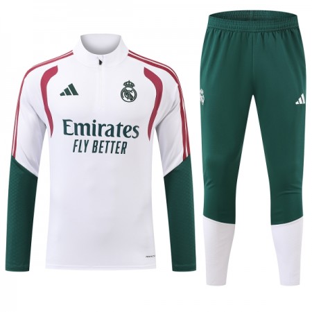 Real Madrid Trænings Sweatshirt Hvid Kvart-Zip 2026-27
