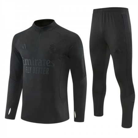 Real Madrid Trænings Sweatshirt Sort Kvart-Zip 2026-27