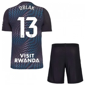 Atlético Madrid Oblak 13 Fodboldtrøjer Målmand Børn Sort 2026-27 Kort ærmer