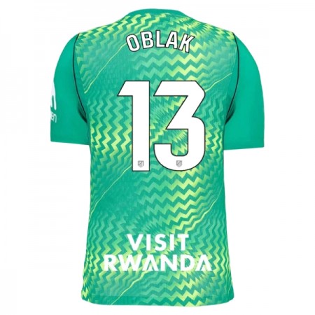 Atlético Madrid Oblak 13 Fodboldtrøjer Målmand Grøn 2026-27 Kort ærmer