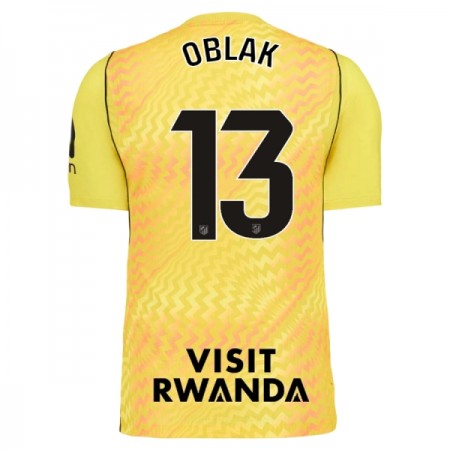 Atlético Madrid Oblak 13 Fodboldtrøjer Målmand Gul 2026-27 Kort ærmer