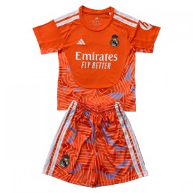 Real Madrid Fodboldtrøjer Målmand Børn Orange 2026-27 Kort ærmer