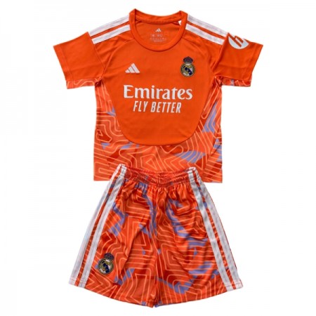 Real Madrid Fodboldtrøjer Målmand Børn Orange 2026-27 Kort ærmer
