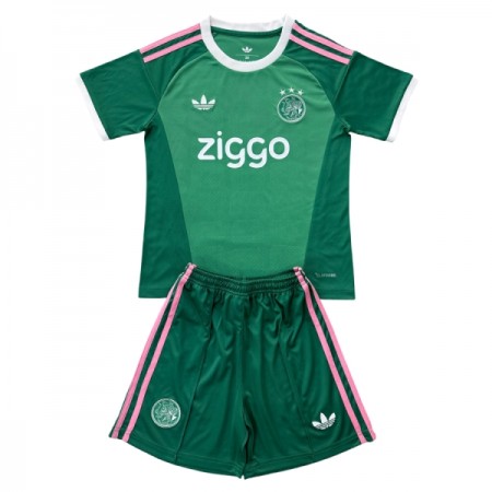 Ajax Amsterdam Fodboldtrøjer Målmand Børn Grøn 2026-27 Kort ærmer